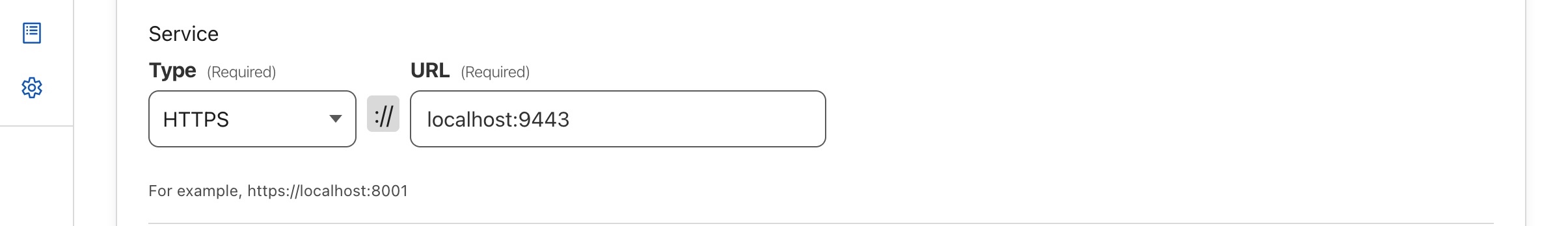 A screenshot showing we can change our current insecure port of '9000' to our applications secure port of '9443' in the application settings