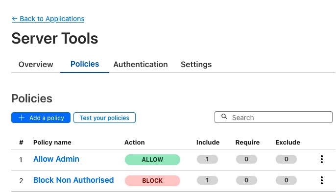 A screenshot showing an application firewall within the reverse proxy configuration